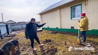 АПРЕЛЬСКИЙ СУББОТНИК. ДОМАШНИЕ ДЕЛА В ДЕРЕВНЕ.  Из города в деревню 795 серия