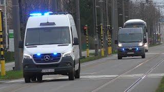 [Boerenprotest in Antwerpen] Nieuw Politie logistiek voertuig, Volvo XC90 en SRT met Spoed
