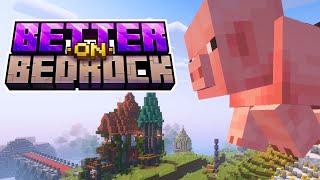 EPIC Custom BOSS In BETTER ON BEDROCK #1- Actions and Stuff + Realistic Biomes