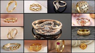 Latest Gold Rings Design For Women 2024 || Gold Ring design || 2 gram gold ring for women ||