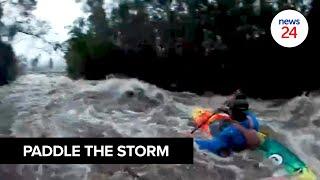 WATCH | Cape Town paddler braces cold, wet weather and Kayaks through rivers and canals