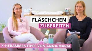 Baby Fläschchen richtig zubereiten | Welche Flaschen & Zubehör | Hebammentipps von Anna-Maria