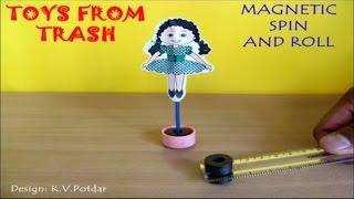 MAGNETIC SPIN AND ROLL - ENGLISH - Fun with magnets!