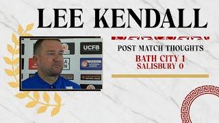 REACTION | Caretaker manager Lee Kendall following Bath City v Salisbury 26/11/24