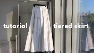 TUTORIAL | tiered skirt (pattern draft & sew)