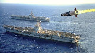Today! Russian Anti-Ship Rocket hit and sank American Aircraft Carrier ship in the Black Sea