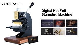 Press Trainer Hot Foil Stamping Machine Leather Paper Branding Custom Logo Leather Embossing Tools