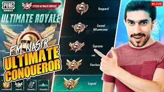 FIRST TIME IN HISTORY OF PUBG MOBILE ULTIMATE ROYAL Conqueror  LET's PLAY || FM NASIR IS LIVE