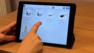 Taking an order on PixSell iPad app for sales reps. 2016