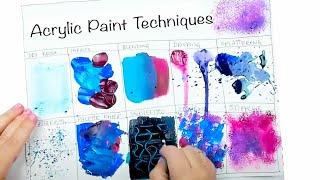 ACRYLIC PAINT TECHNIQUES for Beginners