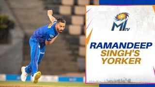 Ramandeep Singh's fiery yorker | Mumbai Indians