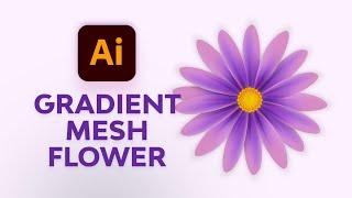 Create Simple Flowers With Gradient Mesh in Adobe Illustrator