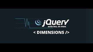 jQuery - Dimensions