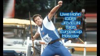 Uwe Hohn (GDR) JAVELIN  1985 Europacup Moscow.