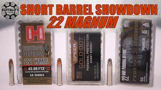 22 MAGNUM SELF DEFENSE AMMUNITION GEL BLOCK TEST - SHORT BARREL