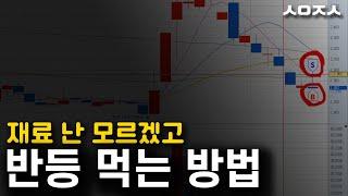 이런 단타매매도 있습니다. 기술적반등 확률 높은 자리