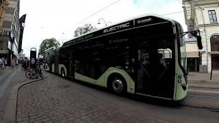 100% electric bus in Gothenburg (Göteborg), Sweden