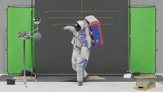 NASA Xemu Artemis Color Spacesuit Rig Demo