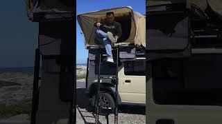The Vanhunks Vega Hard Shell Roof Top Tent #VanhunksOutdoors #VanhunksSA #RooftopTent #CampingGear