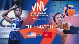  USA vs.  CHN - Full Match | Preliminary Phase | Women's VNL 2022