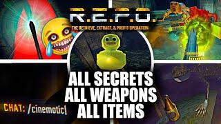 R.E.P.O. - All Secrets, Weapons, Items, Grenades, Drones, Orbs (Showcase)