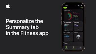 How to personalize the Summary tab in the Fitness app on iPhone and iPad | Apple Support