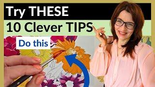Try THESE 10 Flower Painting Tips! (Watercolor Bouquet, PLUS an Announcement)