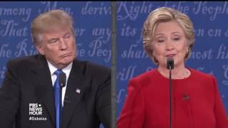 Will you accept the outcome of the election? Clinton and Trump answer