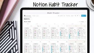 Notion Habit Tracker Tutorial