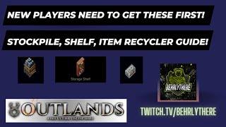 Resource Stockpile, Storage Shelf, Item Recycler!! Best Items for New Players to get! UO Outlands!!!