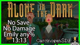 Alone in the Dark (1991, MS-DOS) No Damage, No Save - Emily (any% 13:13)