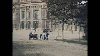 Vienna 1906 [4K, Colorized] Tram Streetcar Ride