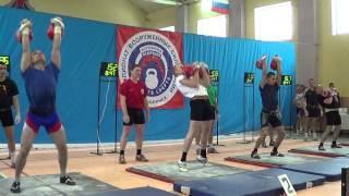 Russian military championship 2014 Ivan Denisov relay 32 kg kettlebell