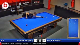 BURAK HAŞHAŞ vs UFUK KAPUSIZ | 3 Cushion Billiards COMPANY LEAGUE 2023 ANKARA