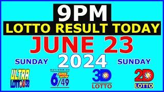 Lotto Result Today 9pm June 23 2024 (PCSO)