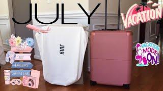 UNBOXING JULY CHECKED LUGGAGE | PERSONALIZE | CLAY COLOR