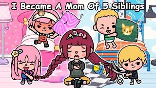 I Became A Mom Of 5 Siblings 5️⃣ Sad Story Toca Life World | Toca Boca