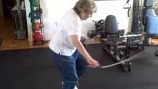 Grandma jumping rope