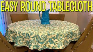 Easy Round Tablecloth | The Sewing Room Channel