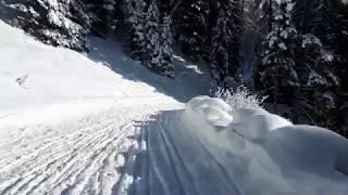 Спуск на санках. Давос.