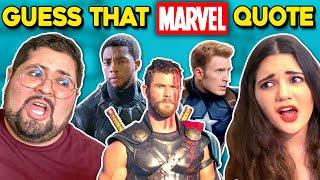 Guess That MARVEL Movie Quote Challenge (Thor, Avengers Endgame, Black Panther)