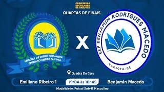 EMILIANO RIBEIRO X BENJAMIN MACEDO SUB-11 MASCULINO FUTSAL