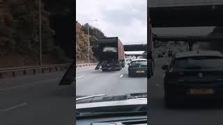 Smooth criminal hides in tractor trailer @2ncs on Instagram #shorts #stunt #stuntdriving #stuntvideo