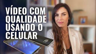 Como eu gravo vídeos profissionais com o celular SOZINHA - com fundo desfocado!