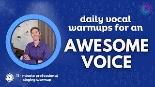 Daily vocal warmups for an AWESOME VOICE | Sing better with these exercises