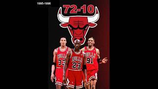 The Chicago Bulls 95-96 | 72-10 Season Record + Champion | Jordan, Pippen,Rodman | NBA #shorts