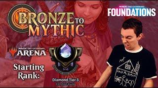  Bronze To Mythic: Episode 19 - Starting Rank: Diamond 3 - MTG Arena:  Foundations 