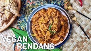 Chicken Style VEGAN Rendang with Jackfruit & Mushrooms