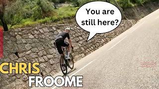 Pushing 400watt's following Chris Froome