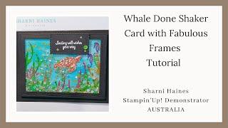 Whale Done Shaker Card